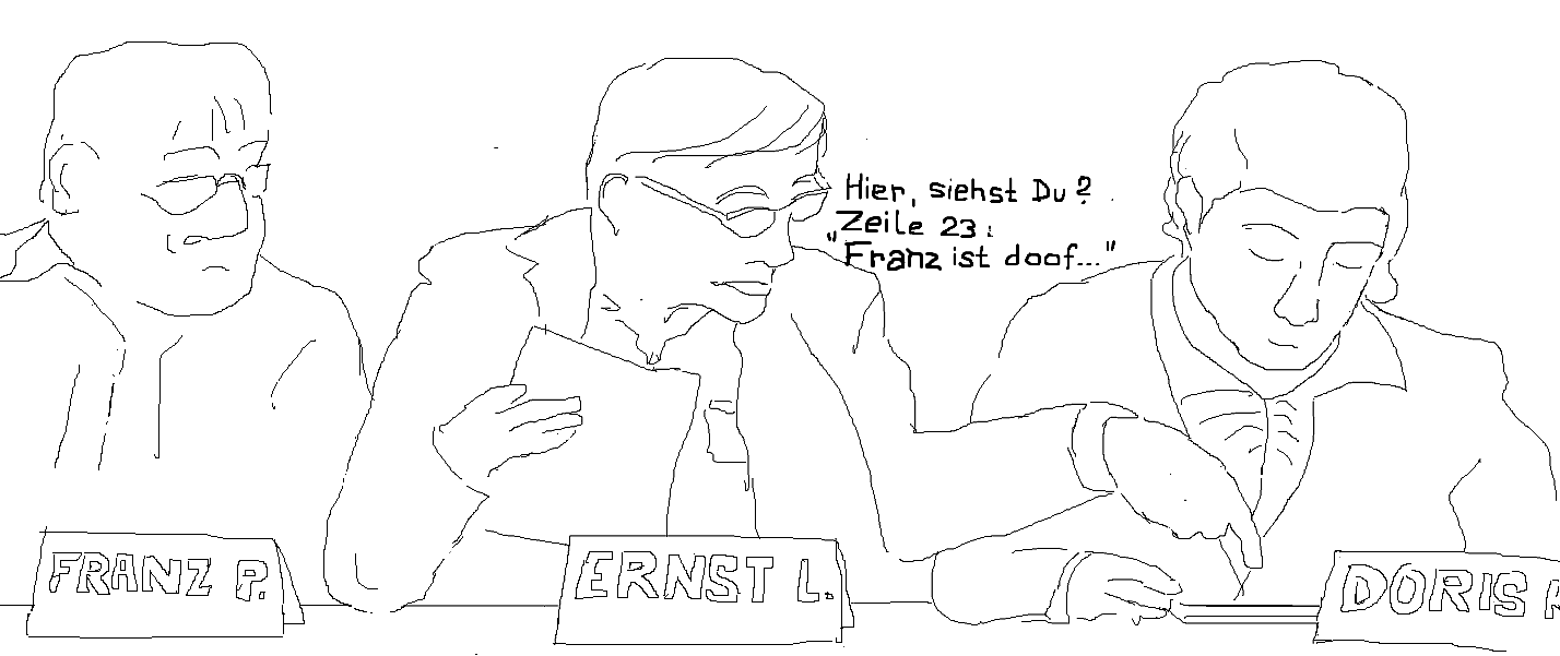 5) Franz ist doof